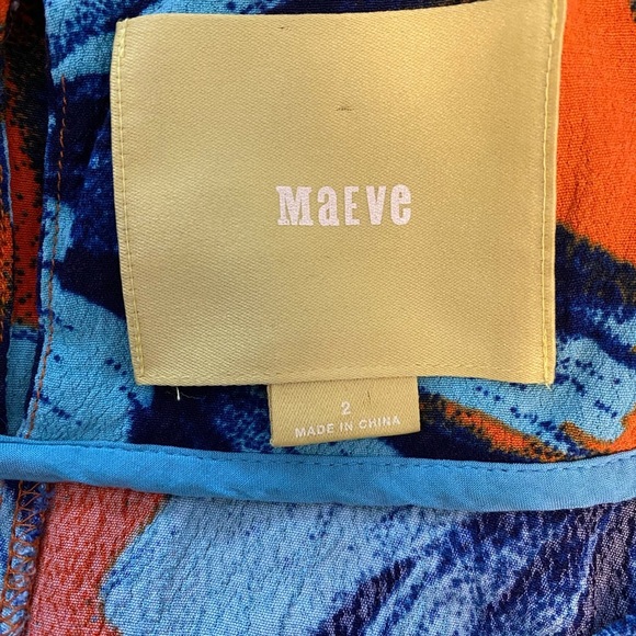 Anthropologie Maeve Floral Dress High Low Sleeveless Size 2 - Picture 8 of 10